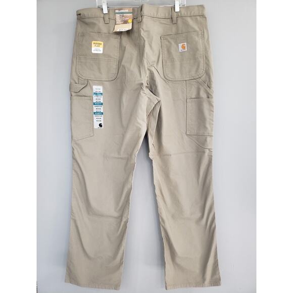 NEW 42x34 Relaxed Fit - CARHARTT RUGGED FLEX DUCK‎ DUNGAREE Gray Carpenter Jeans - Picture 1 of 6